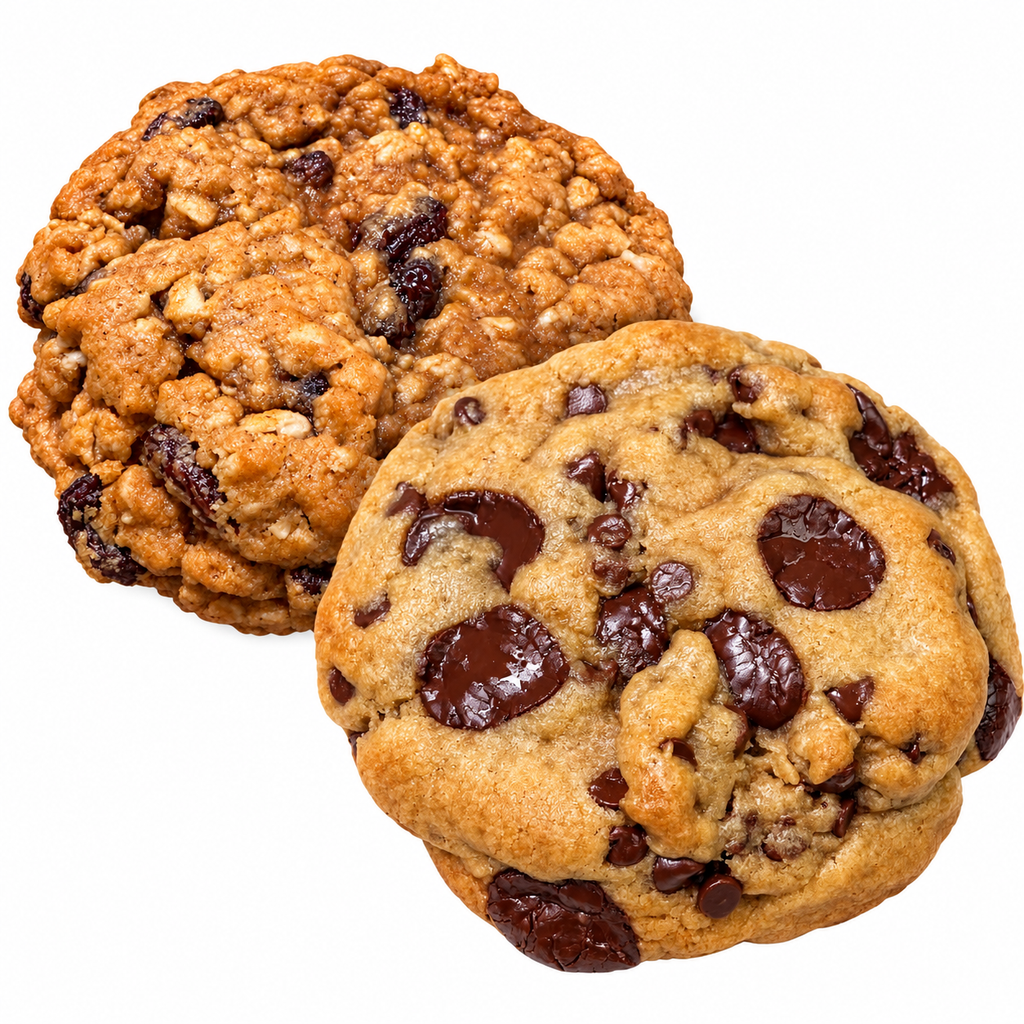 G.O.A.T. Oatmeal Raisin & OG Chocolate Chip, 6-Pack